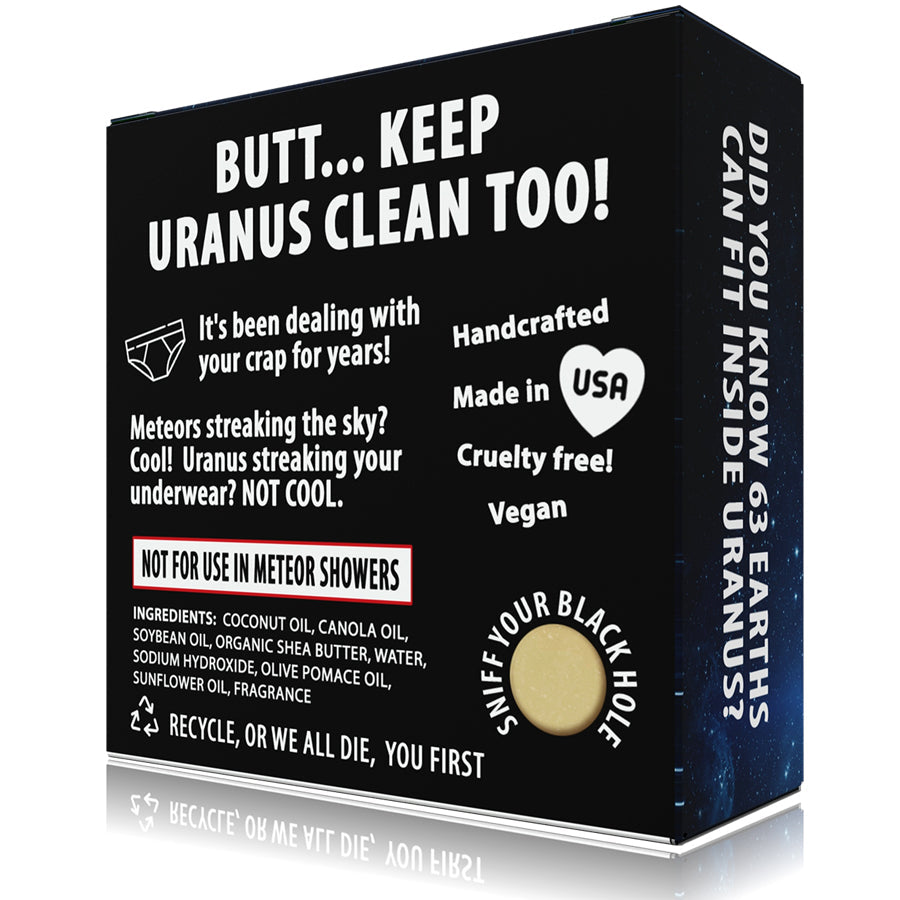 Funny Novelty Soap - Keep Earth Clean. It Isn't Uranus. Soap