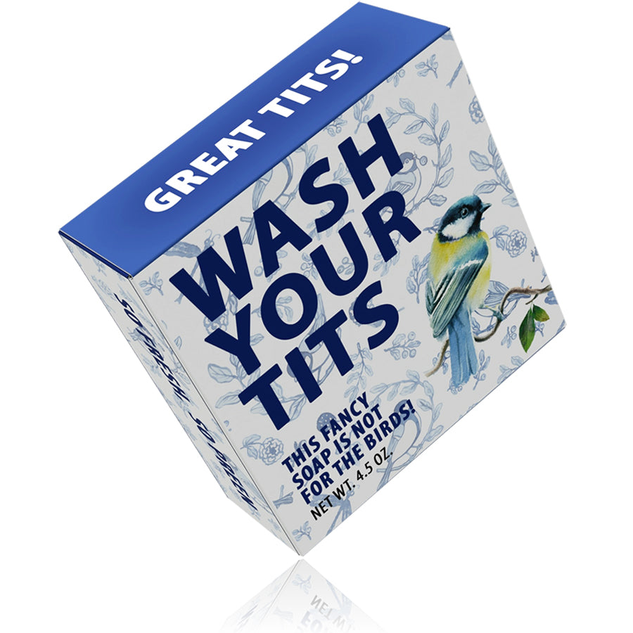 Funny Novelty Soap - Wash Your Tits Bar Soap