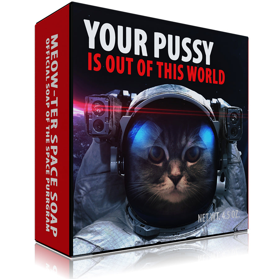 Funny Organic Soap - Meow-ter Space Cat Soap