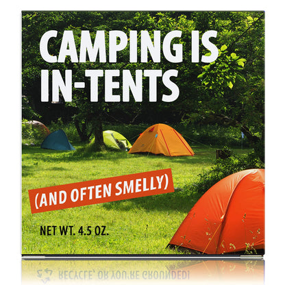 Novelty + Prank Soap - Camping is In-Tents Soap for Outdoorsy People