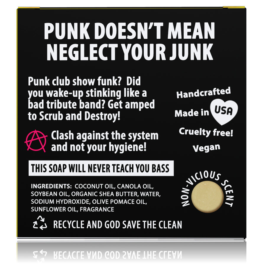Funny Novelty Soap - Please Wash Your Buttocks Punk Rock Soap