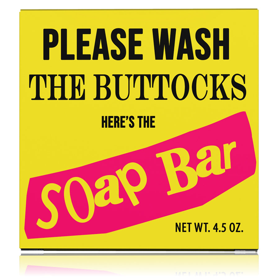 Novelty + Prank Soap - Please Wash Your Buttocks Punk Rock Soap