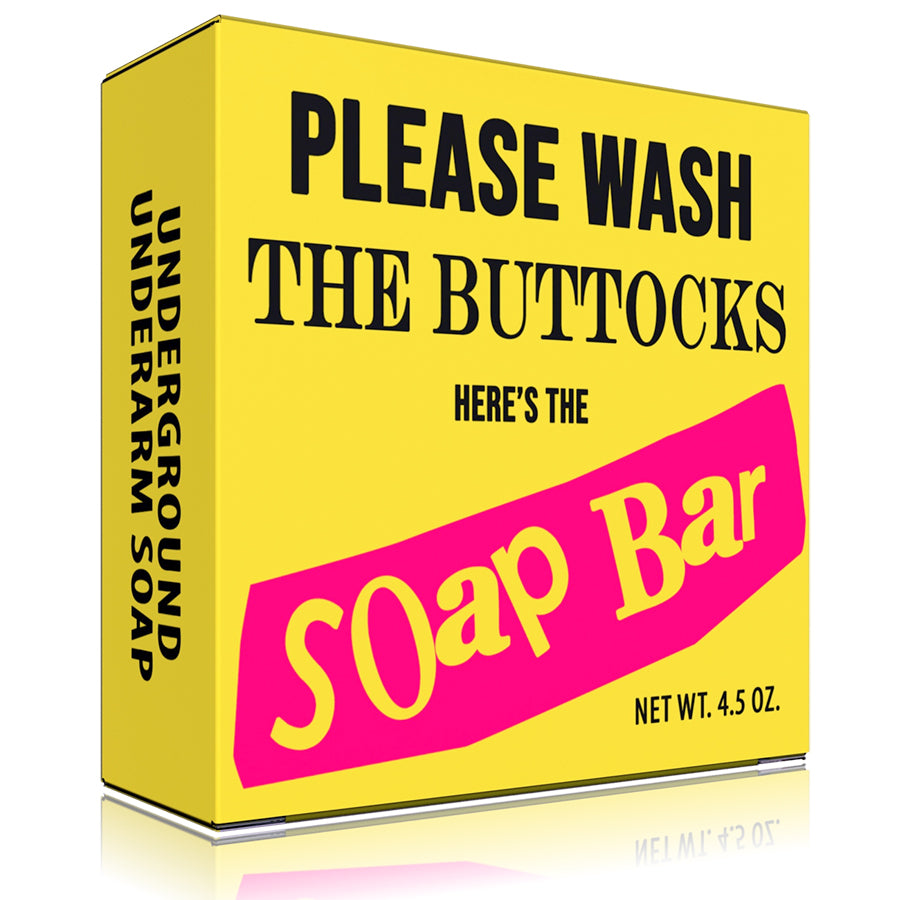 Please Wash Your Buttocks Punk Rock Soap - Funny Gift Soap
