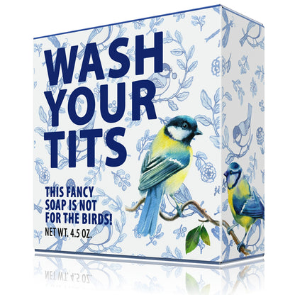 Funny Novelty Soap - Wash Your Tits Bar Soap