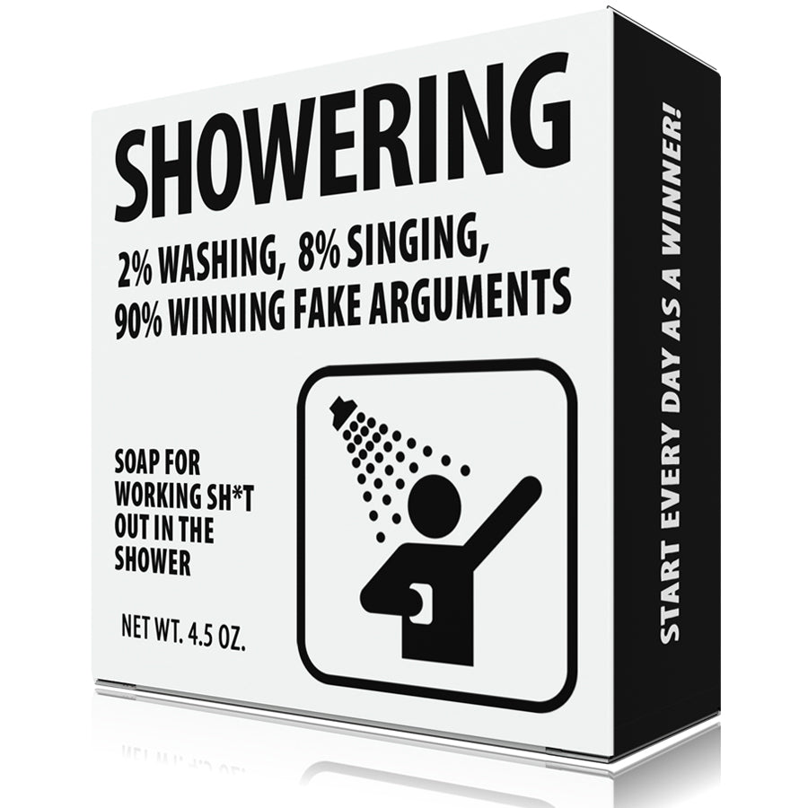 Funny Organic Soap - 90% Winning Fake Arguments in the Shower Meme Soap
