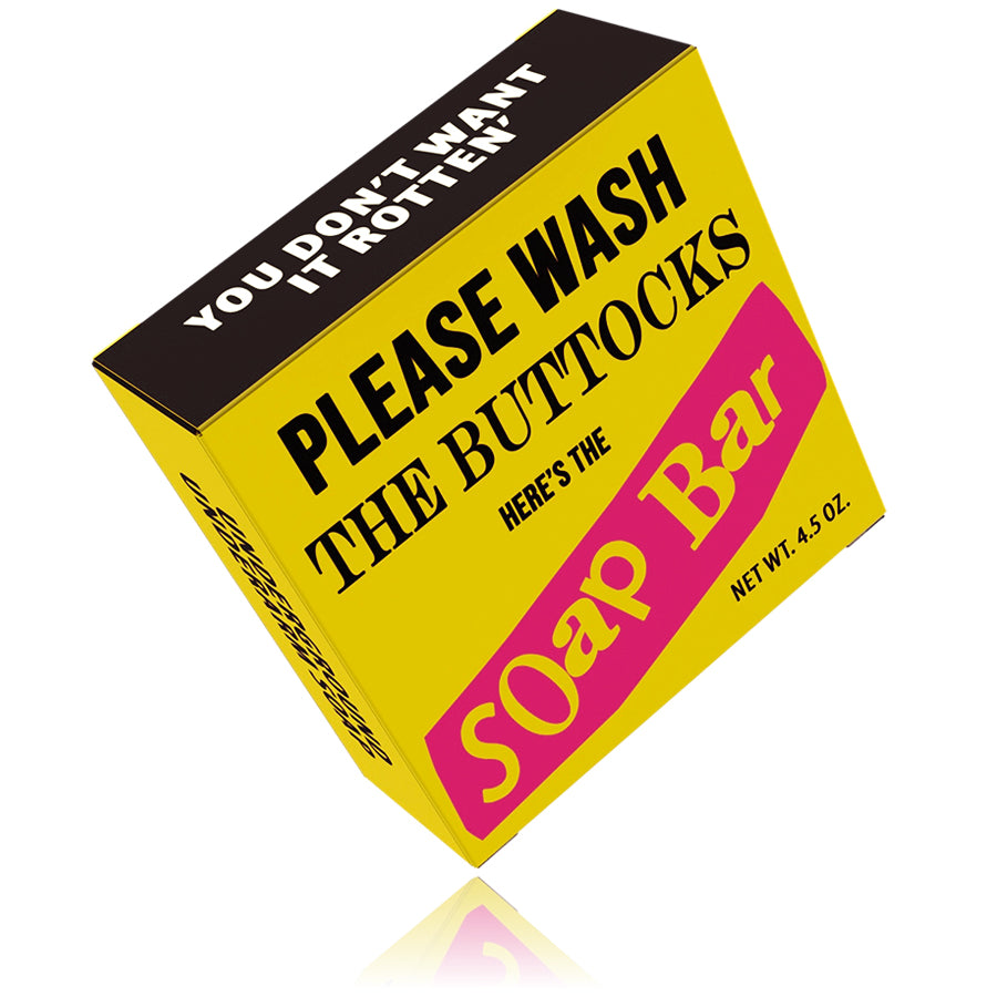 Funny Novelty Soap - Please Wash Your Buttocks Punk Rock Soap