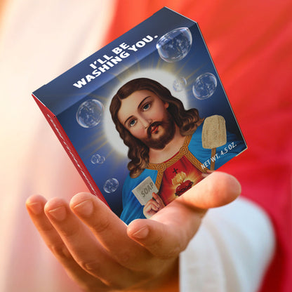 Novelty + Prank Soap - Come Clean with Jesus Soap